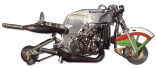 The KR500's semi-monocoque chassis