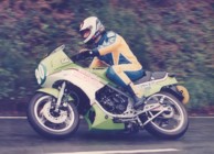 Sean Collister in the 1985 250 Production TT (thanks to Tony for the photo)