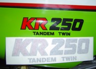 KR250 'replica' sticker set
