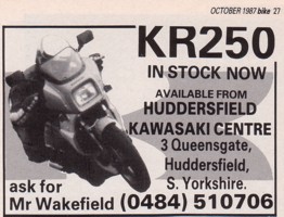 Original advert from Bike Oct 1987